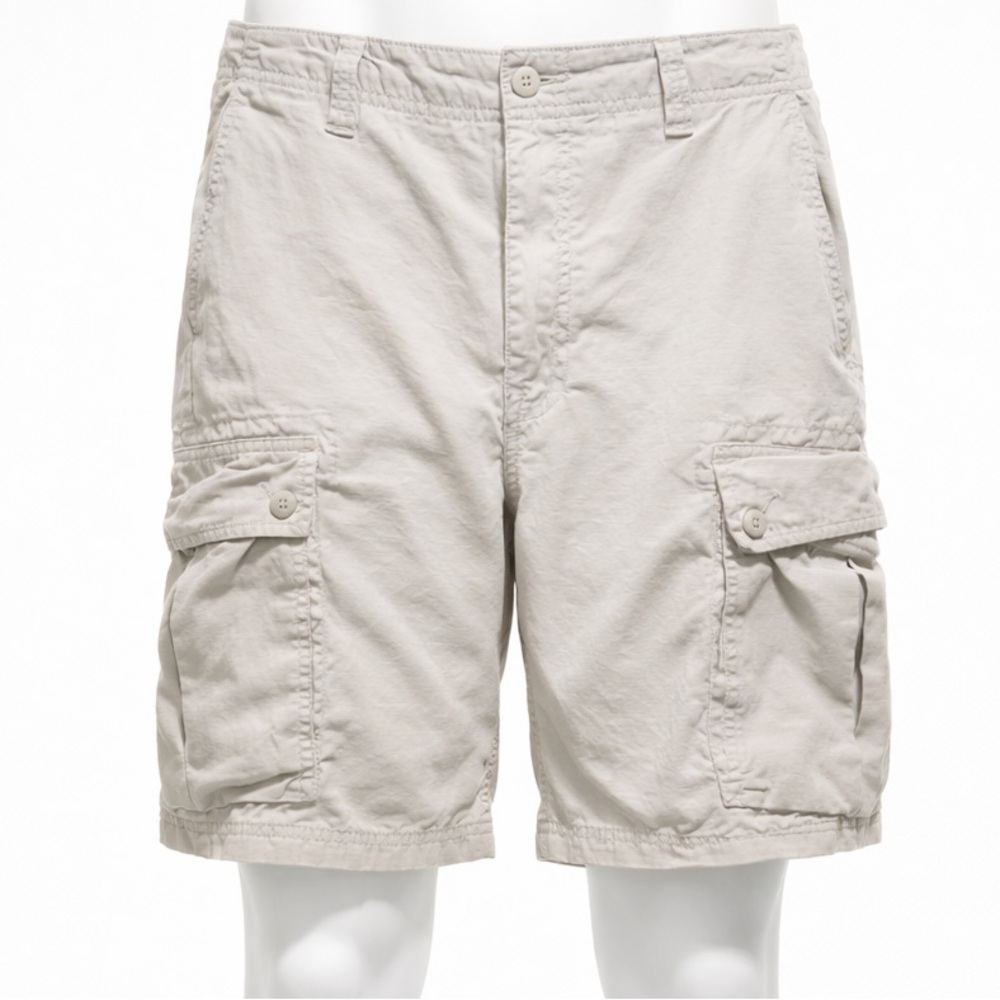 Nautica Men's Cargo Shorts in Light Gray - Size 32 Waist